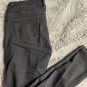 black low rise skinny jeans